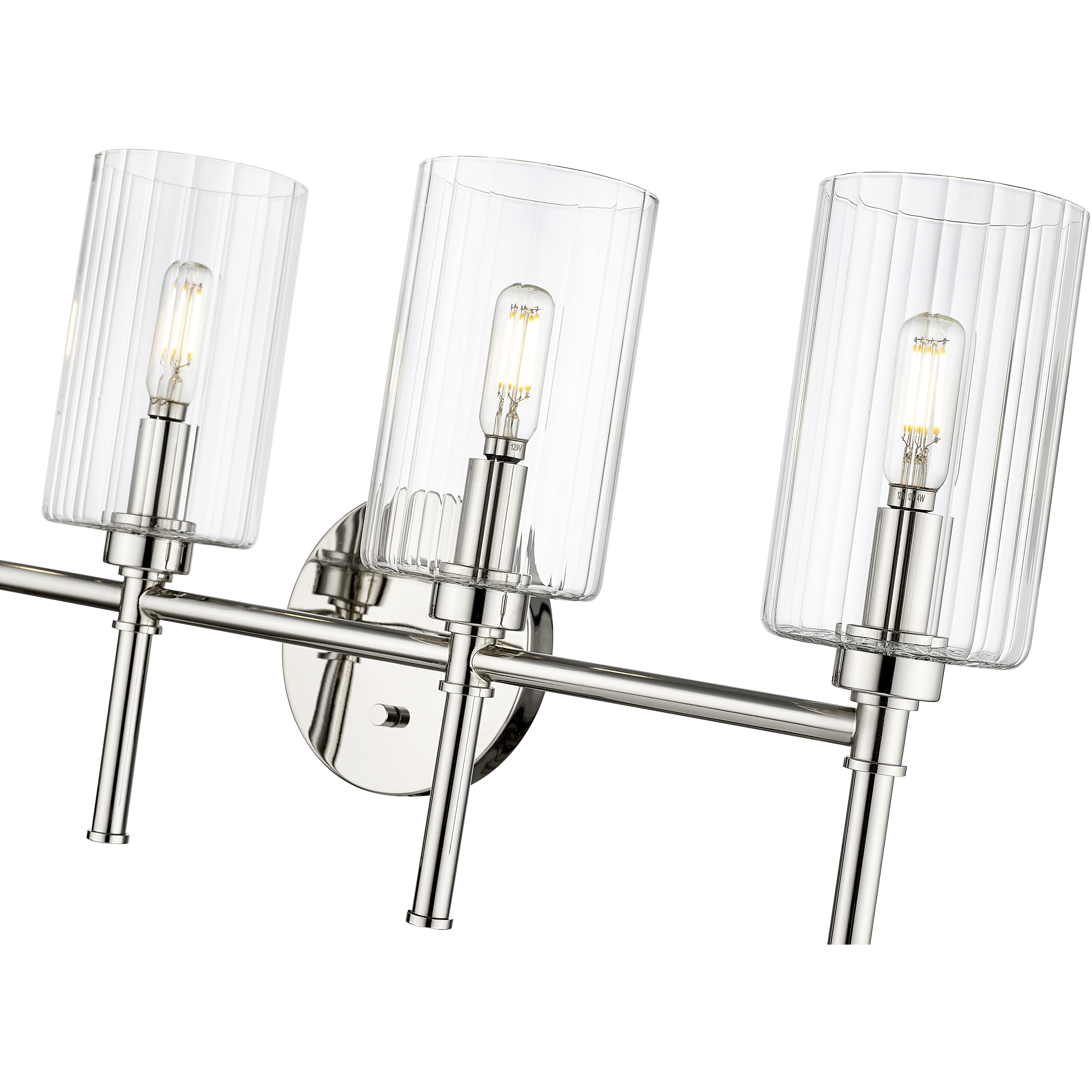 Chastine 4 Light 25.5 inch Polished Nickel Bathroom Vanity Light Wall Light